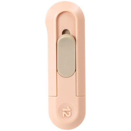 Нож канцелярский Deli ENS065-PK 12мм, пластик, розовый 24 шт./кор.