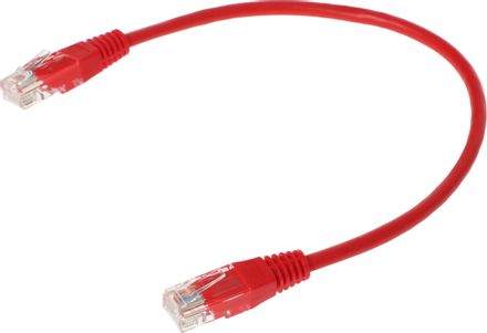 Патч-корд LanMaster вилка RJ-45,  вилка RJ-45,  кат.5E,  ПВХ,  0.3м,  красный [twt-45-45-0.3-rd]