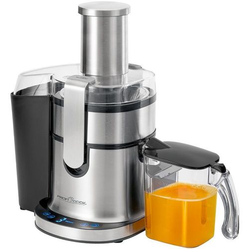 Соковыжималка PROFI COOK PC-AE 1156, центробежная, нержавеющая сталь и черный