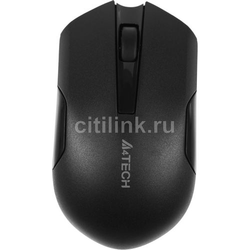 Мышь беспроводная A4TECH V-Track G3-200NS, радио, оптическая, USB, 1200dpi, черный
