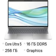 Изображение товара Ноутбук HP ProBook 460 G11 16", IPS, Intel Core Ultra 5 125U 1.3ГГц, 12-ядерный, 16ГБ DDR5, 256ГБ SSD,  Intel Graphics, Windows 11 Pro, серебристый [a1ld5ut]