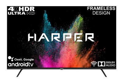 Аксессуары для 65" Телевизор Harper 65U770TS, IPS, 4K Ultra HD, черный ...