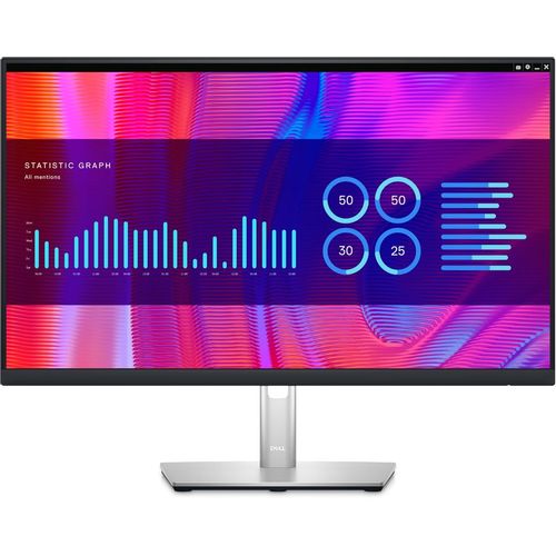 23.8" Монитор Dell P2423DE, 2560x1440, IPS, 1хHDMI, 1хDP, черный и серебристый [210-bddw]
