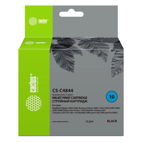 Картридж Cactus CS-C4844, №10, черный / CS-C4844