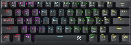 Клавиатура Defender Cairon GK-081, проводная, USB, механическая, черный [45081]