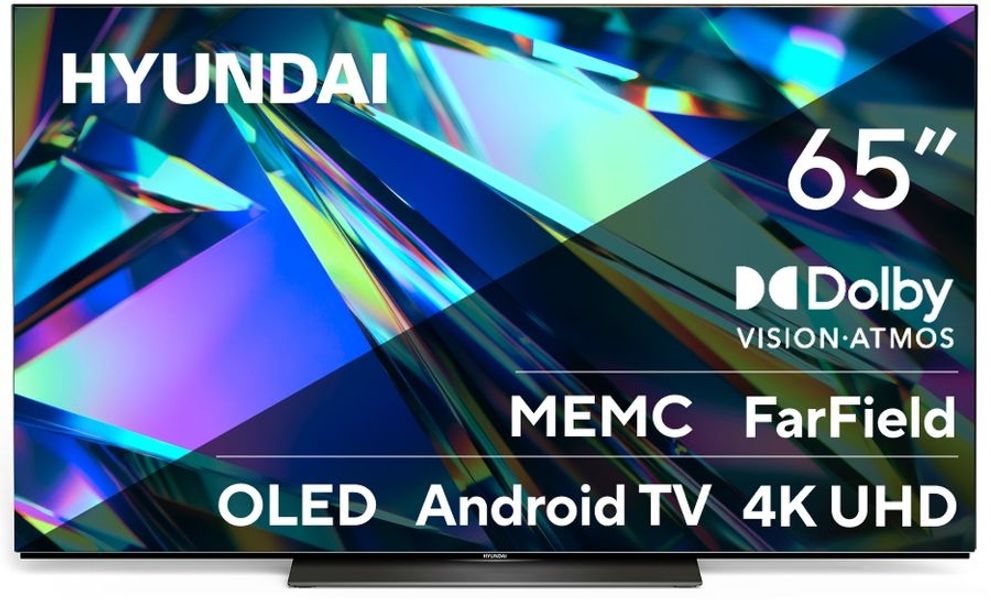 65" Телевизор Hyundai H-LED65OBU7700 OLED, 4K Ultra HD, СМАРТ ТВ, Android TV, черный