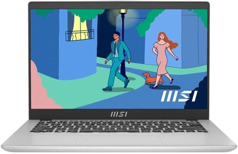 Ноутбук MSI Modern 14 C12M-239RU 9S7-14J111-239, 14", IPS, Intel Core i5 1235U 1.3ГГц, 10-ядерный, 8ГБ DDR4, 512ГБ SSD,  Intel Iris Xe graphics, Windows 11 Home, серебристый