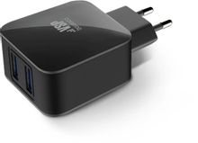 Изображение товара Сетевое зарядное устройство BORASCO 2xUSB-A 2.1A черный