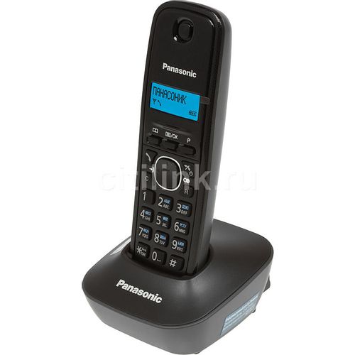 Радиотелефон Panasonic KX-TG1611RUH, серый — цена и наличие Радиотелефон Panasonic KX-TG1611RUH, серый