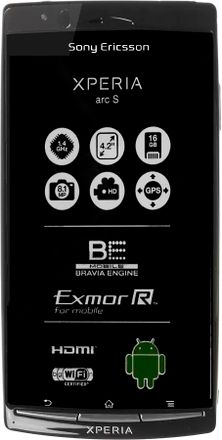 Смартфон Sony Xperia arc S LT18i,  черный