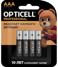 Изображение товара AAA Батарейка OPTICELL Professional LR03,  4 шт.
