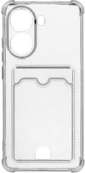 Чехол (клип-кейс) ZIBELINO Silicone Card Holder, для Xiaomi Poco X7 Pro, прозрачный