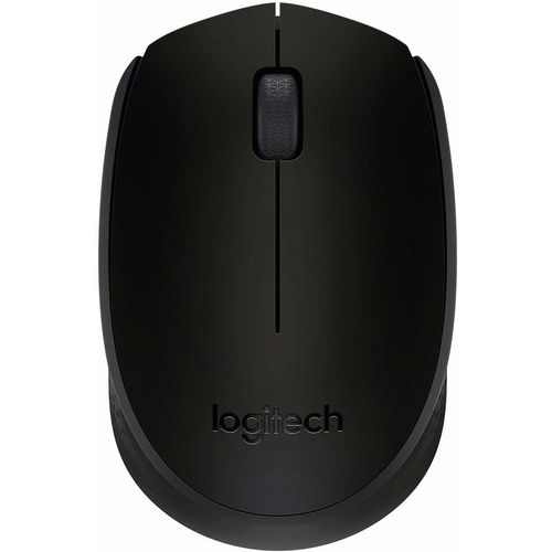Мышь беспроводная Logitech B170, радио, оптическая, USB, 1000dpi, черный и темно-серый [910-004659]