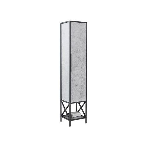 Шкаф-пенал MIXLINE Бруклин 38, без зеркала, напольный, 380х1900х360 мм, бетон [543944] MIXLINE