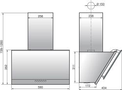 Вытяжка каминная Elikor Рубин Stone S4 60П-700-Э4Д,  кнопочное управление,  топленое молоко [934381](Б/У)