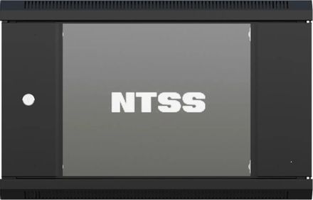 Шкаф коммутационный NTSS NTSS-W12U6045GS NTSS-W12U6045GS-BL настенный,  стеклянная передняя дверь,  12U,  570x635x450 мм