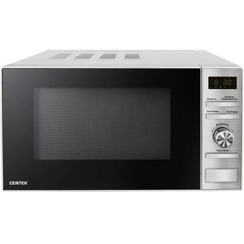 Микроволновая печь CENTEK CT-1586, 700Вт, 20л, нержавеющая сталь/черный