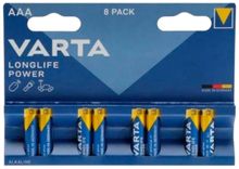 Изображение товара VARTA Longlife Power High Energy Alkaline LR03 AAA 8 шт зарядные батарейки