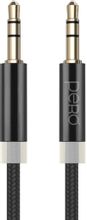 Изображение товара Кабель PERO MC-01 1м Jack 3.5 (m) в оплетке черный
