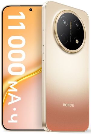 Смартфон Honor X9e Pro 6/256Gb, 6.8", AMOLED, 120Гц, 11000мAч, 2 nano SIM, золотистый