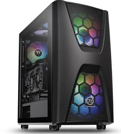 Корпус ATX Thermaltake Commander C34 TG, Midi-Tower, без БП,  черный [ca-1n5-00m1wn-00]