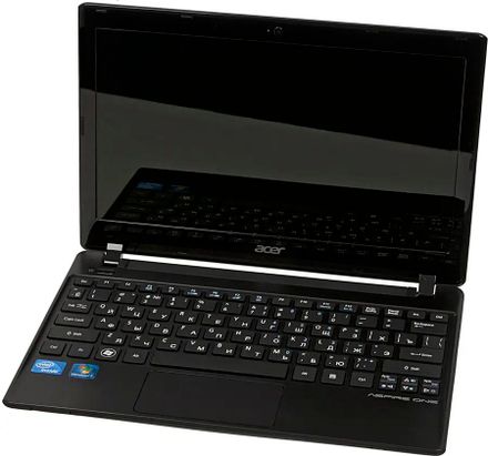 Ноутбук Acer AO756-877B1kk 11.6", Intel Celeron 877 1.4ГГц, 2-ядерный, 2ГБ DDR3, 500ГБ,  Intel HD Graphics, Windows 7 Home Basic, черный [nu.sgyer.002]