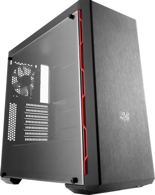 Корпус ATX Cooler Master MasterBox MB600L without ODD, Midi-Tower, без БП,  черный и красный [mcb-b600l-kann-s00]
