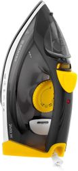 Утюг BRAYER BR4003GY, с паровым ударом, серый и желтый
