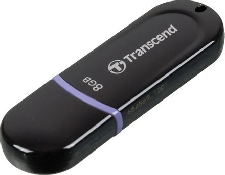 Флешка USB Transcend Jetflash 300 8ГБ, USB2.0, черный и фиолетовый [ts8gjf300]