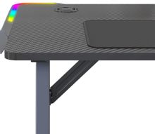 Стол игровой Cactus CS-GTZ-BK-RGB, ДСП, черный