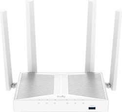 Wi-Fi роутер CUDY WR1300S, Wi-Fi 5, AC1200, 4 LAN, белый