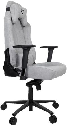 Кресло игровое AROZZI Vernazza Soft Fabric, ткань, до 145кг, регулируемые 3D подлокотники, светло-серый