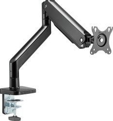 Кронштейн для мониторов ULTRAMOUNTS UM730, до 45", до 16кг, крепление к столешнице, поворот и наклон, черный
