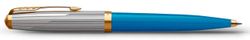 Ручка шариковая Parker 51 Premium Turquoise GT чернила черный коробка подарочная
