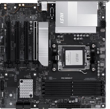 Материнская плата MSI PRO B850M-P, Socket AM5, AMD B850, mATX, Ret