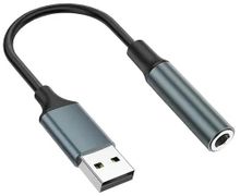 Изображение товара Кабель-переходник аудио PREMIER PCH-270 USB m - Jack 3.5 f 4-pin 0.2м черный
