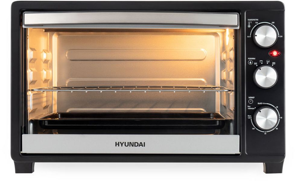 Мини-печь Hyundai MIO-HY074,  серебристый