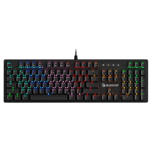 Клавиатура A4TECH Bloody B820R, проводная, USB, механическая, черный [b820r black (blue switch)]