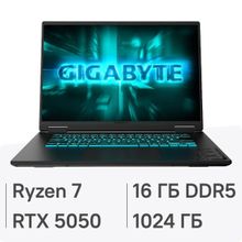 Изображение товара Игровой ноутбук Gigabyte GAMING A16 GA63H 16 IPS RTX 5050 16ГБ SSD