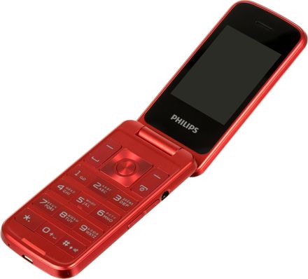 Сотовый телефон Philips Xenium E255, красный