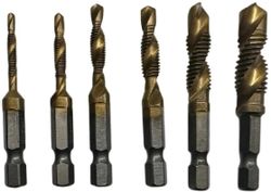 Набор метчиков и сверл TURBOSKY SM1-6 в компл.:6 предметов