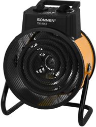 Электрическая тепловая пушка SONNEN TSE-30FA, 3кВт, желтый