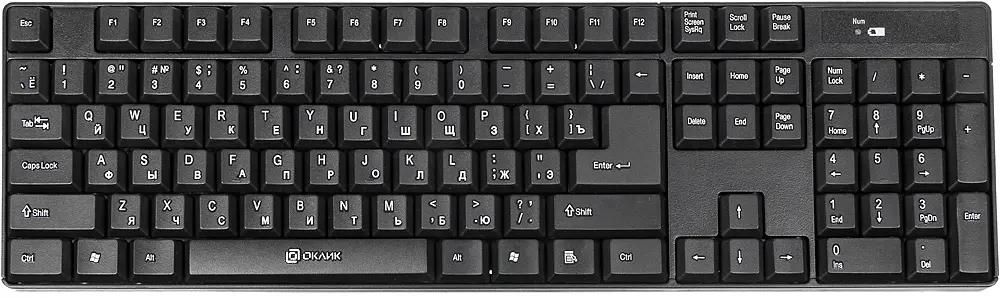 Комплект (клавиатура+мышь) Oklick 210M, черный