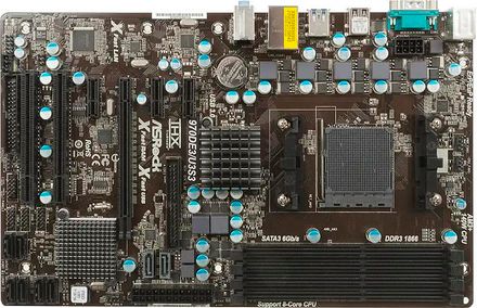 Материнская плата ASRock 970DE3/U3S3, SocketAM3+, AMD 770, ATX, Ret