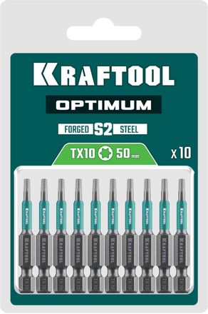 Набор бит Kraftool 26126-10-50-10,  универсальные,  Е 1/4,  10шт