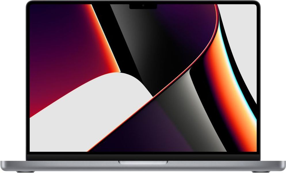 Ноутбук игровой Apple MacBook Pro A2442 MKGP3N/A, 14.2", Apple M1 Pro 8 core 8-ядерный, 16ГБ 512ГБ SSD,  Mac OS, серый космос