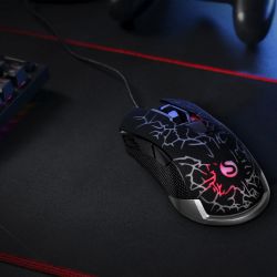 Мышь проводная SunWind SW-M705G, USB, черный