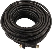 Изображение товара Кабель аудио-видео  LAZSO WH-111,  HDMI (m) -  HDMI (m),  ver 2.0,  20м, GOLD,  черный [wh-111(20m)]