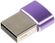 Изображение товара Адаптер USB2.0 PREMIER 6-071,  USB 2.0 A(m) (прямой) -  USB Type-C (f) (прямой),  пакет,  фиолетовый