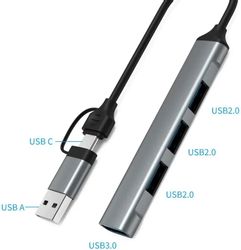Хаб (разветвитель) PALMEXX PX/HUB-081, серый